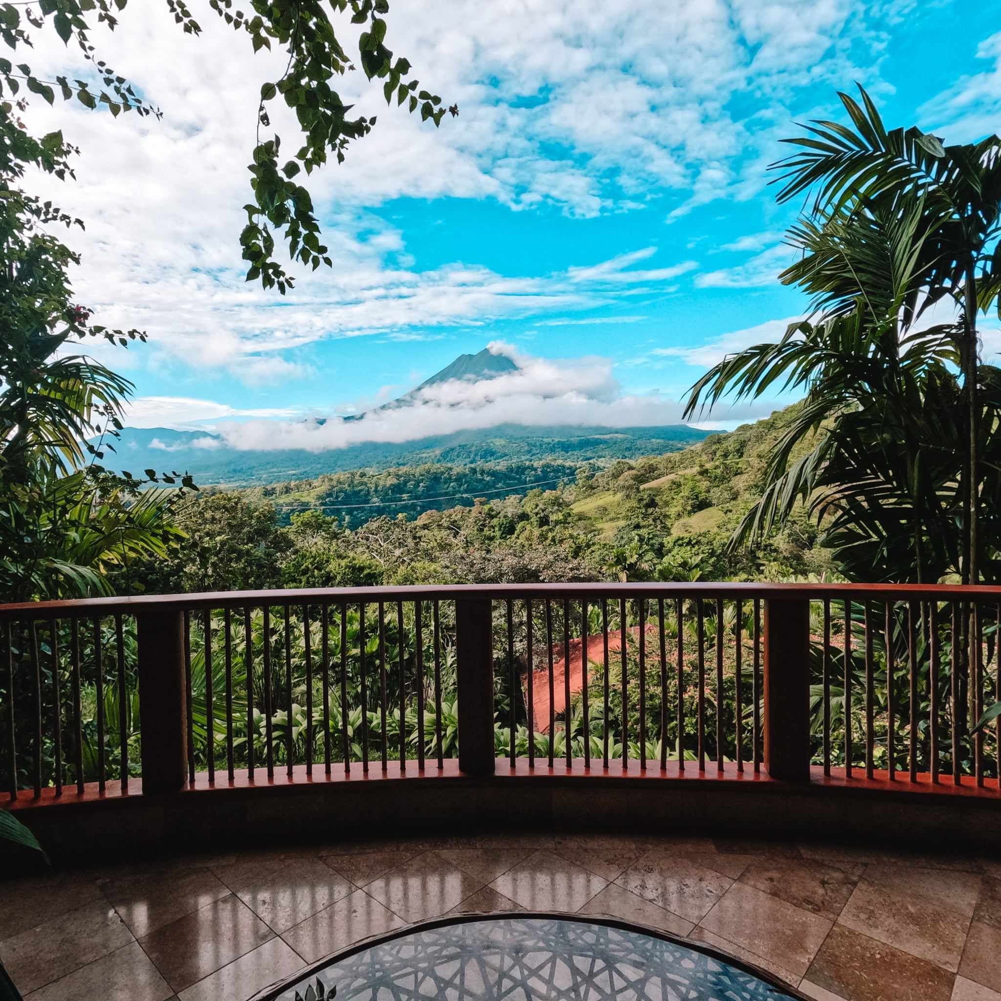 View of Arenal Volcano from The Springs resort, Costa Rica